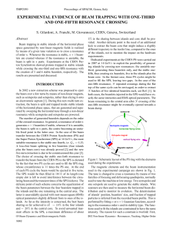 Experimental Evidence of Beam Trapping with One