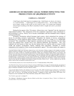 american husbandry - Washington University School of Law