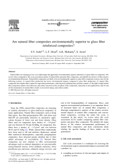 Are natural fiber composites environmentally superior to glass fiber