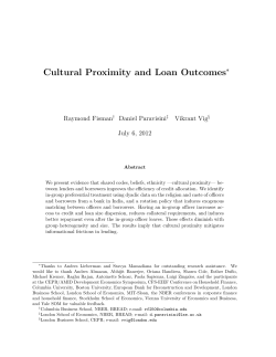 Cultural Proximity and Loan Outcomes