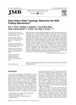 Does Native State Topology Determine the RNA Folding Mechanism?