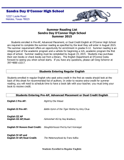 Summer Reading List