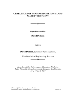 CHALLENGES OF RUNNING HAMILTON ISLAND WATER
