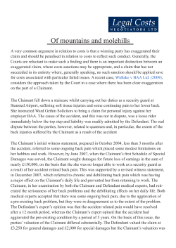Of mountains and molehills