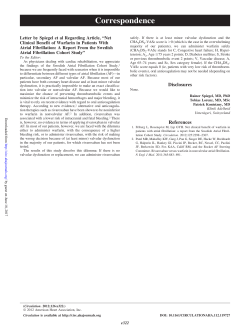 Letter by Spiegel et al Regarding Article,&ldquo;Net Clinical Benefit of