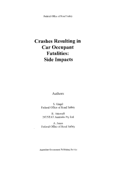 Crashes resulting in car occupant fatalities: Side impacts