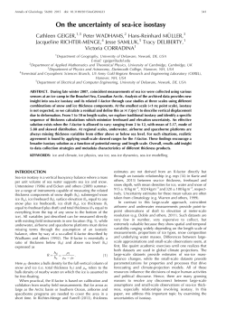 On the uncertainty of sea-ice isostasy