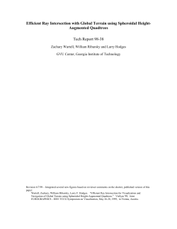 Efficient Ray Intersection with Global Terrain using Spheroidal
