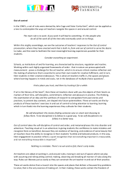 Out of Control Exhibition Essay