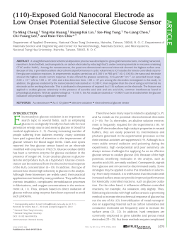 (110)-Exposed Gold Nanocoral Electrode as Low Onset Potential
