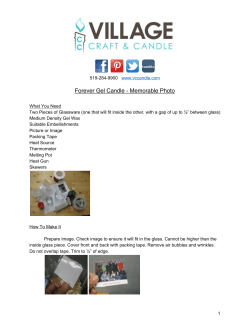 Forever Gel Candle Memorable Photo