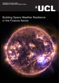 Building Space Weather Resilience in the Finance