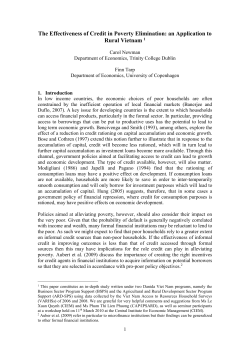 In low income countries, the economic choices of poor households