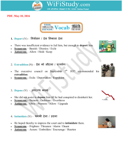 PDF, May 10, 2016 1. Deport (V) &ndash; नवासन / देश
