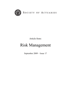 Perception of Risk and Crisis Response