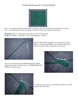 Diagonal Potholder Pattern