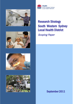 Issues Paper - South Western Sydney Local Health District