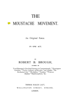 moustache movement. - Victorian Plays Project