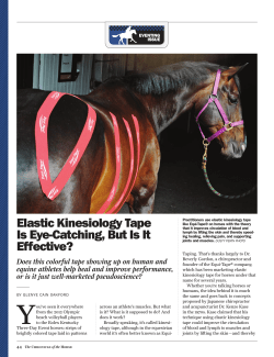 Elastic Kinesiology Tape Is Eye-Catching, But Is It - Equi