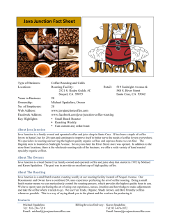 Java Junction Fact Sheet