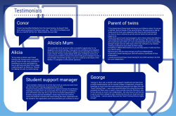 Conor Alicia Parent of twins Alicia`s Mum George Student support