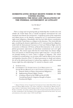 domesticating human rights norms in the united
