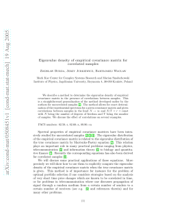 Eigenvalue density of empirical covariance matrix for correlated