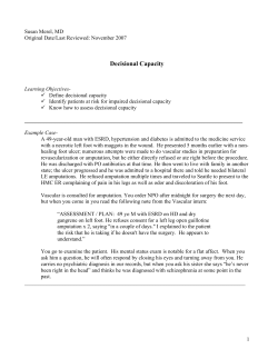 Decisional Capacity