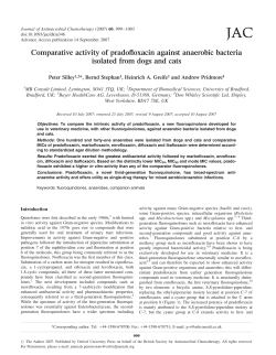 Comparative activity of pradofloxacin against anaerobic bacteria