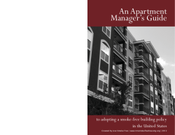 An Apartment Manager`s Guide