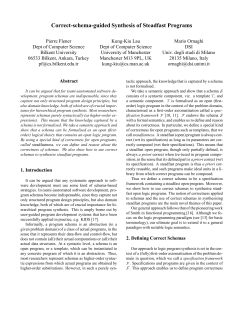 Correct-schema-guided Synthesis of Steadfast Programs
