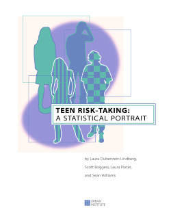 Teen Risk-Taking: A Statistical Portrait