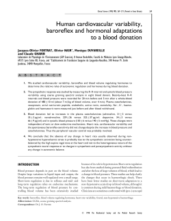 Human cardiovascular variability, baroreflex and
