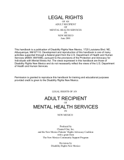 legal rights - drnm - Disability Rights New Mexico