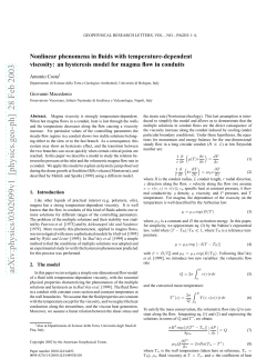 Nonlinear phenomena in fluids with temperature