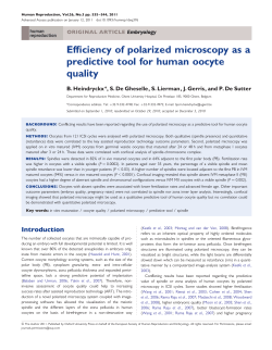 Efficiency of polarized microscopy as a predictive tool for human