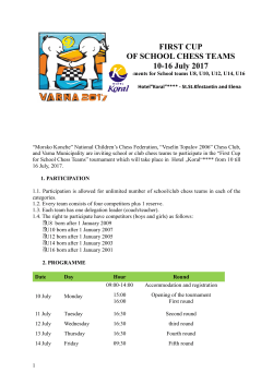 FOURTH EUROPEAN OPEN