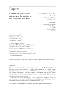 Papers - Institute of Oceanology PAS