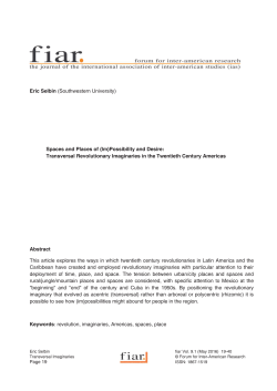 Eric Selbin - forum for inter