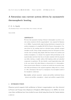 A Saturnian cam current system driven by asymmetric