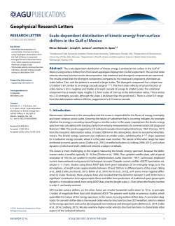 Scale Dependent Distribution of Kinetic Energy in the Gulf of Mexico