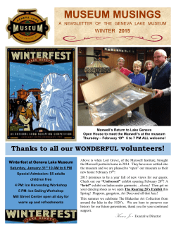 museum musings - Geneva Lake Museum