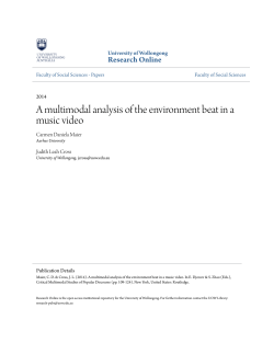 A multimodal analysis of the environment beat in