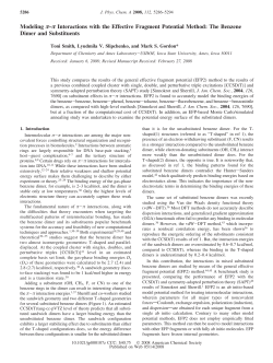 Modeling &pi;&ndash;&pi; Interactions with the Effective Fragment Potential