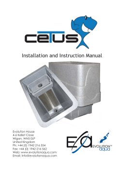 CETUS SIEVE MANUAL