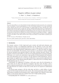 Negative stiffness in gear contact