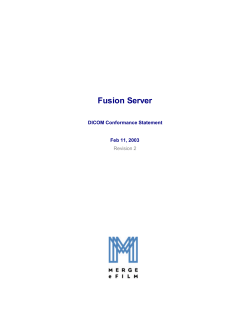 Fusion Server - Merge Healthcare