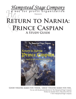 Return to Narnia: Prince Caspian