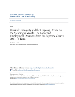 Unusual Unanimity and the Ongoing Debate on the Meaning of Words