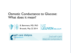 Osmotic conductance to glucose